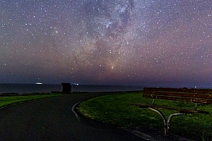 星空 路 椅子 3440×1440风景壁纸 -静鱼客栈