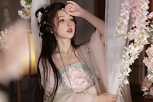美女 古风 古装 花 唯美 4k美女壁纸