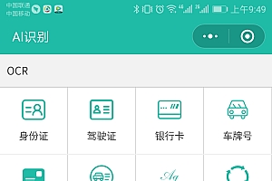 AI智能识别微信小程序源码_带流量主功能
