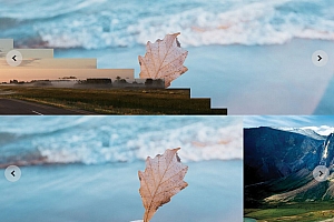 百叶窗风格切换幻灯片图片效果代码