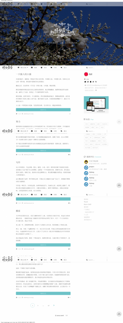 WordPress优秀的极简博客主题–ErlSimpleV1.5-汇享云